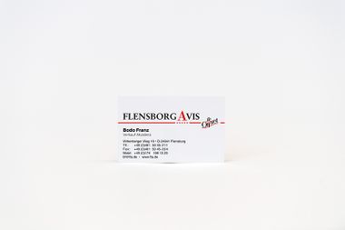 Flensburg Avis Druckerei Visitenkarten